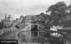 Five Rise Locks, The Leeds & Liverpool Canal 1894, Bingley