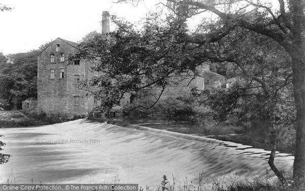 Photo of Bingley, Hurst Mill And Weir 1909