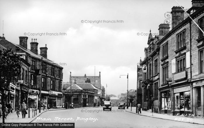 Photo of Bingley, Main Street c.1955