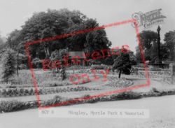 Myrtle Park And Memorial c.1955, Bingley