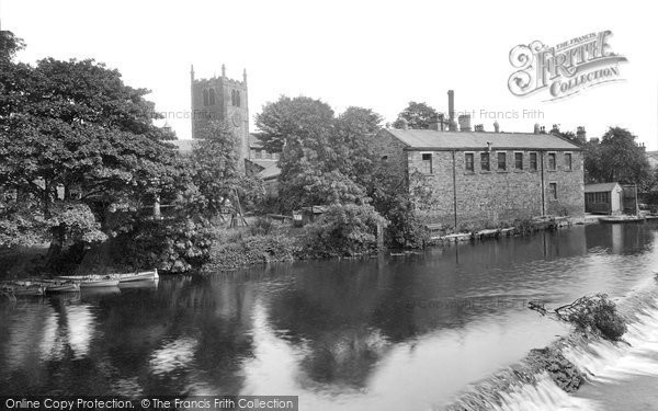 Photo of Bingley, River Aire And Bridge 1923