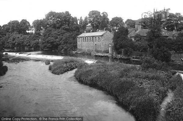 Photo of Bingley, River Aire And Weir 1923