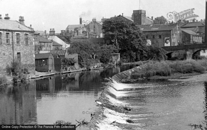 Photo of Bingley, The Weir c.1955