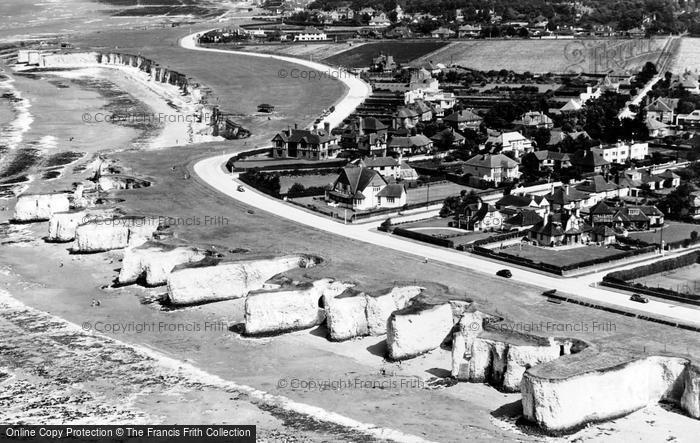 Photo of Birchington, Cliffs And Town c.1955