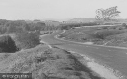 Cheltenham Road From Crickley Hill c.1955, Birdlip