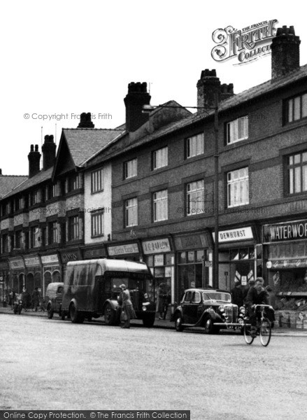 Photo of Birkenhead, Shops On Woodchurch Road, Prenton 1954
