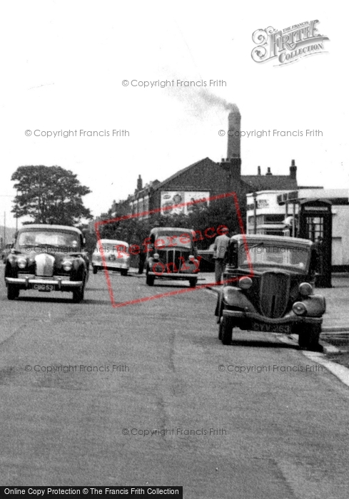 Photo of Birkenhead, Traffic On Woodchurch Road, Prenton 1954