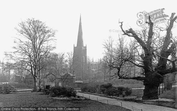Photo of Birmingham, Aston Hall Park and Church 1896