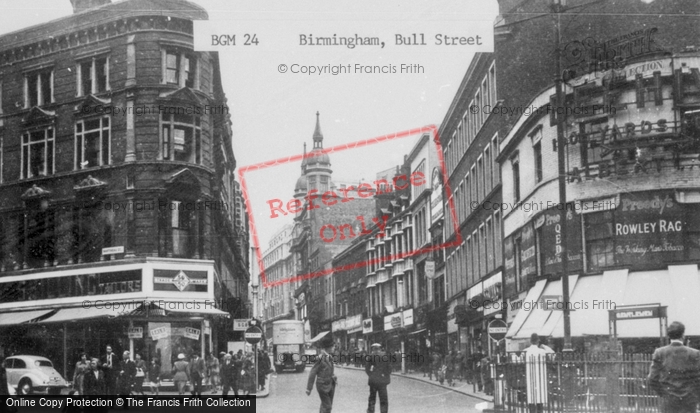 Photo of Birmingham, Bull Street c.1955