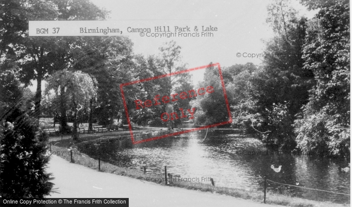 Photo of Birmingham, Cannon Hill Park And Lake c.1955