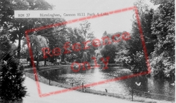 Cannon Hill Park And Lake c.1955, Birmingham