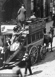 Horse Drawn Bus, New Street 1890, Birmingham