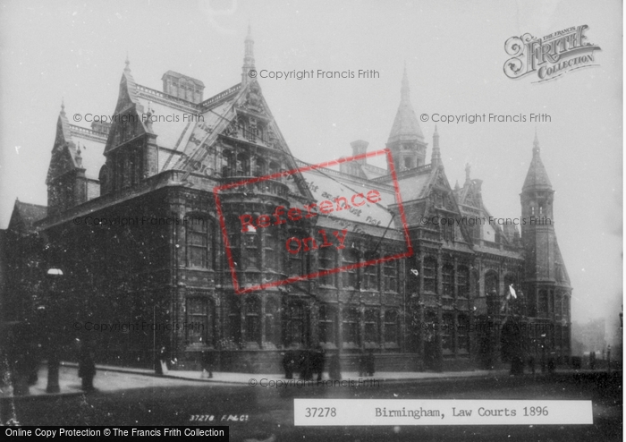 Photo of Birmingham, Law Courts 1896