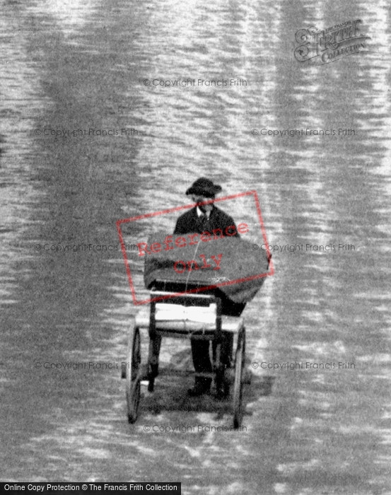 Photo of Birmingham, Man With A Handcart In Colmore Row 1896