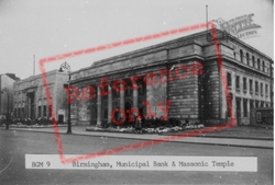 Municipal Bank And Masonic Temple c.1955, Birmingham