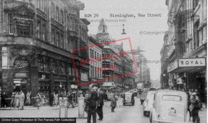 Photo of Birmingham, New Street c.1955