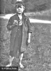 Poor Child In Sutton Park On A Summer Outing Provided By The Cinderella Club c.1898, Birmingham