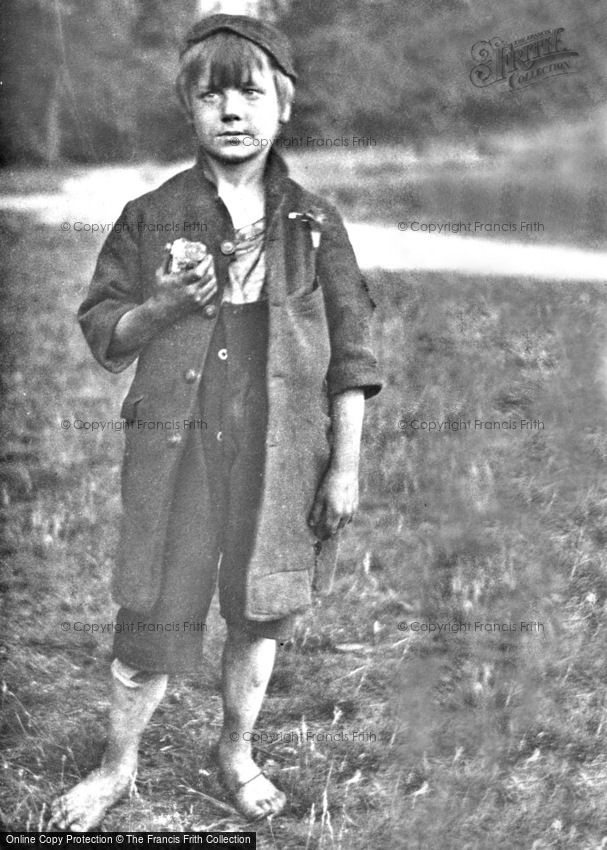 Birmingham, Poor Child in Sutton Park on a summer outing provided by the Cinderella Club c1898