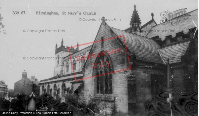 Photo of Birmingham, St Mary's Church c.1965
