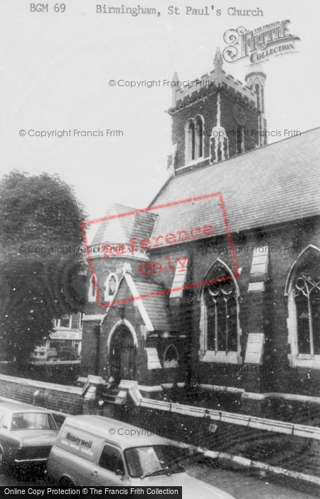 Photo of Birmingham, St Paul's Church c.1965