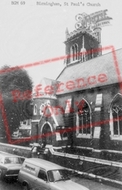 St Paul's Church c.1965, Birmingham