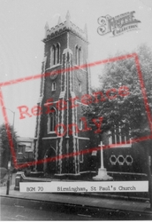 St Paul's Church c.1965, Birmingham
