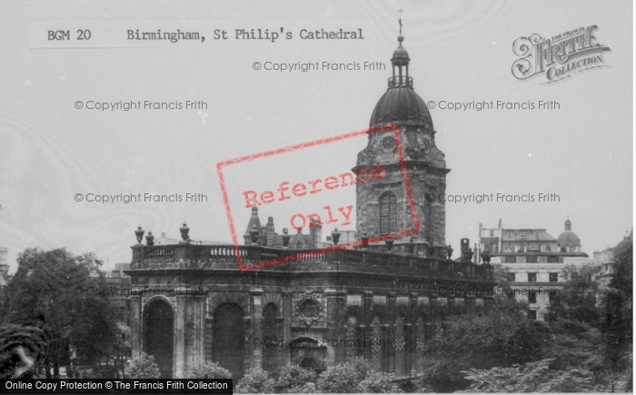 Photo of Birmingham, St Philip's Cathedral c.1955