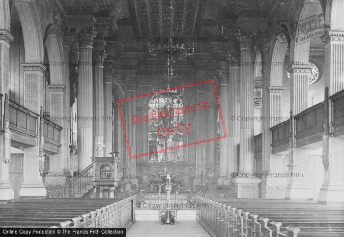 Photo of Birmingham, St Philip's Church Interior 1896