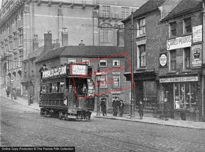 Photo of Birmingham, Suffolk Street, Electric Tram 1901