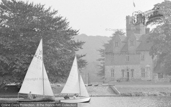 Photo of Bisham, Sailing Boats And Abbey 1953