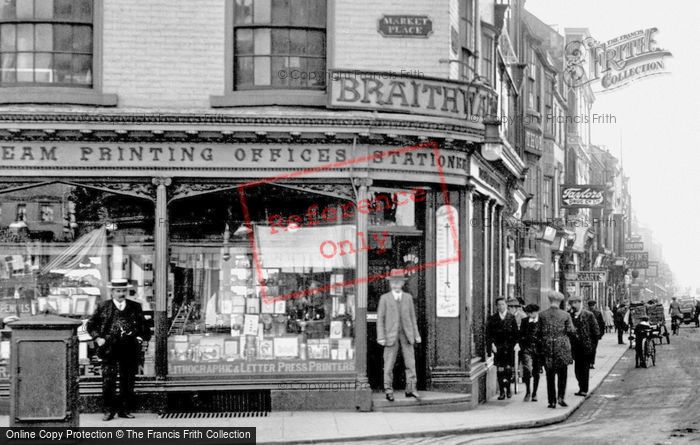 Photo of Bishop Auckland, Braithwaite's Printing And Stationery 1914