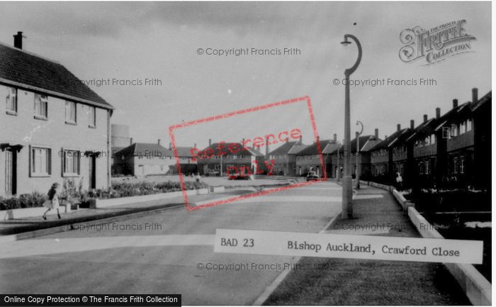 Photo of Bishop Auckland, Crawford Close c.1960