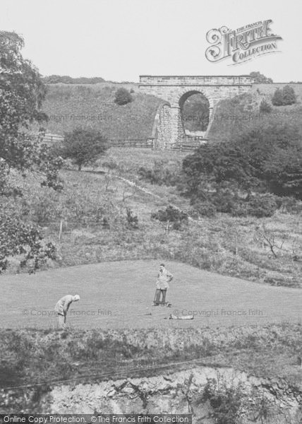 Photo of Bishop Auckland, Golf Links And Railway Bridge 1914