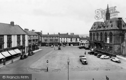 Market Place And Town Hall c.1950, Bishop Auckland