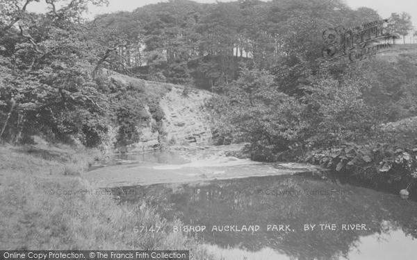 Photo of Bishop Auckland, Park, By The River 1914