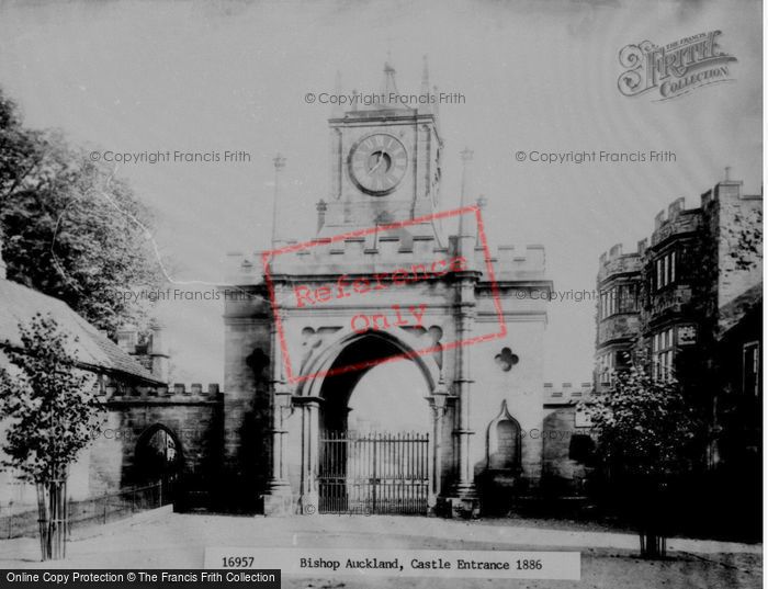 Photo of Bishop Auckland, The Castle Entrance c.1886