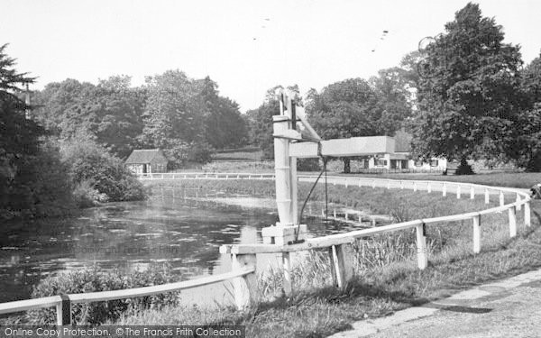 Photo of Bishop Burton, The Pump And Pond c.1955