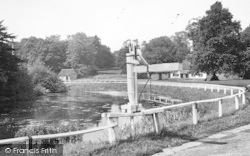 The Pump And Pond c.1955, Bishop Burton