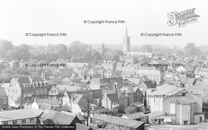 Photo of Bishop's Stortford, A Panorama View c.1960