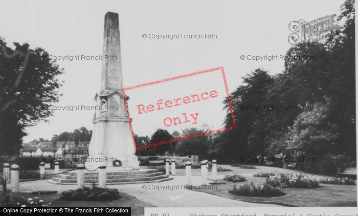 Photo of Bishop's Stortford, Memorial And Castle c.1965
