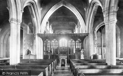 St Michael's Church Interior 1899, Bishop's Stortford