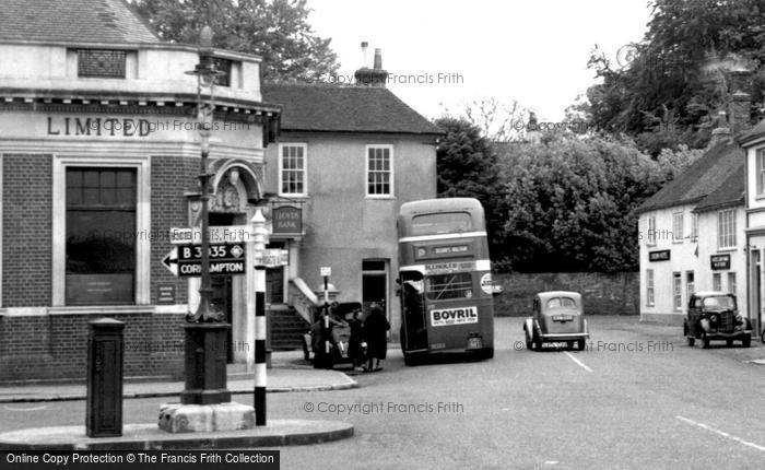 Photo of Bishop's Waltham, The Bus Stop c.1955
