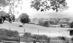 Bishops Castle, View From Montgomery Road c.1960, Bishop's Castle