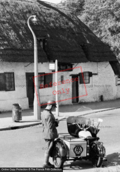 Photo of Bishops Cleeve, Aa Man With Sidecar c.1960