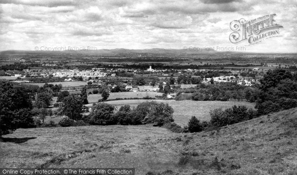 Photo of Bishops Cleeve, From Cleeve Hill c.1960