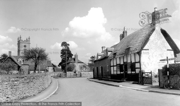 Photo of Bishops Cleeve, The Village c.1955