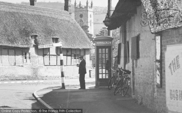 Photo of Bishops Cleeve, The Village Telephone Box c.1960