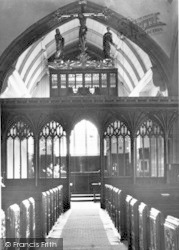 St Mary's Church Interior c.1960, Bishops Lydeard