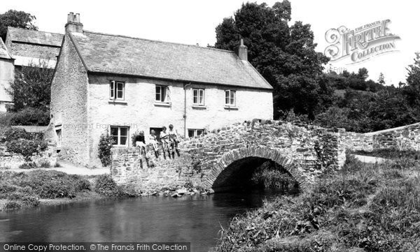 Photo of Bishops Tawton, Mill Cottages c1955