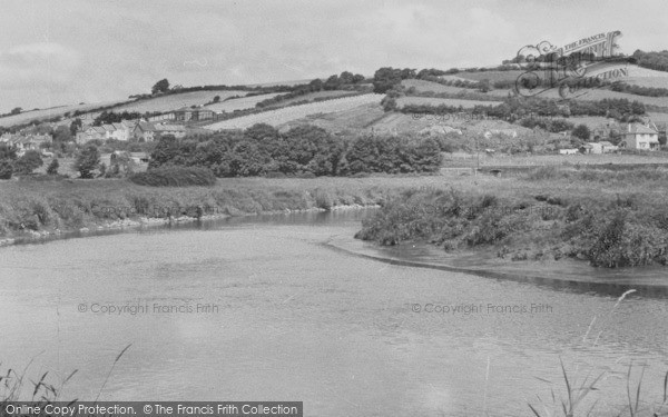 Photo of Bishops Tawton, River Taw c.1955